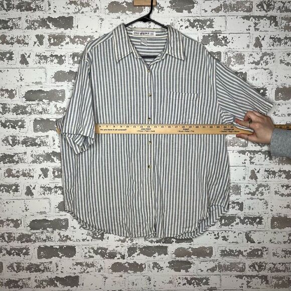 Kimkomō | vintage Hawaiian button down striped shirt - Picture 6 of 8